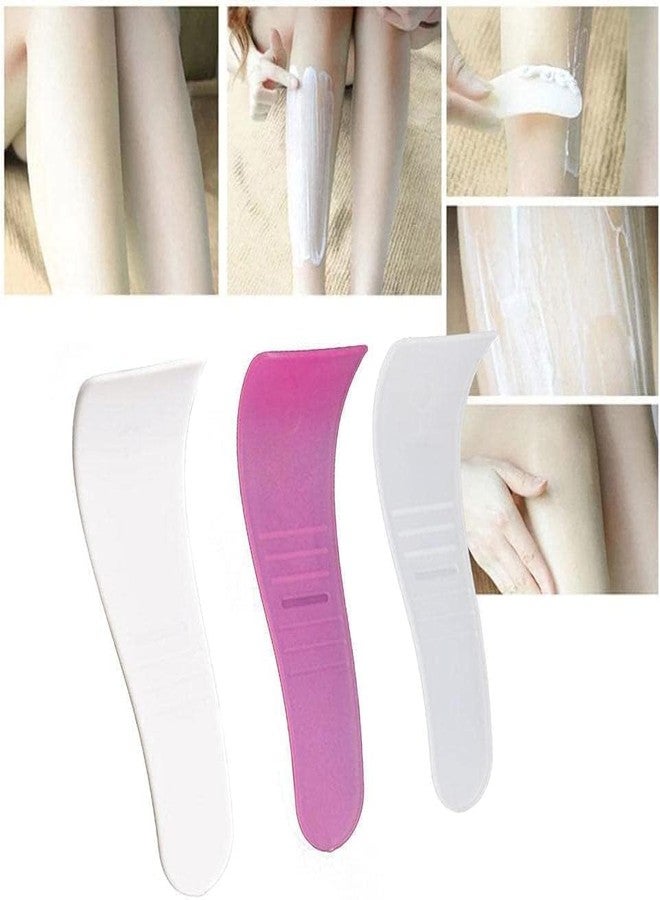 Tnyvm 5Pcs Random Colors Portable Hair Wax Removal Spatulas, Non-Stick Wax Applicator, Reusable Scraper, Hard Wax Sticks - Image 1